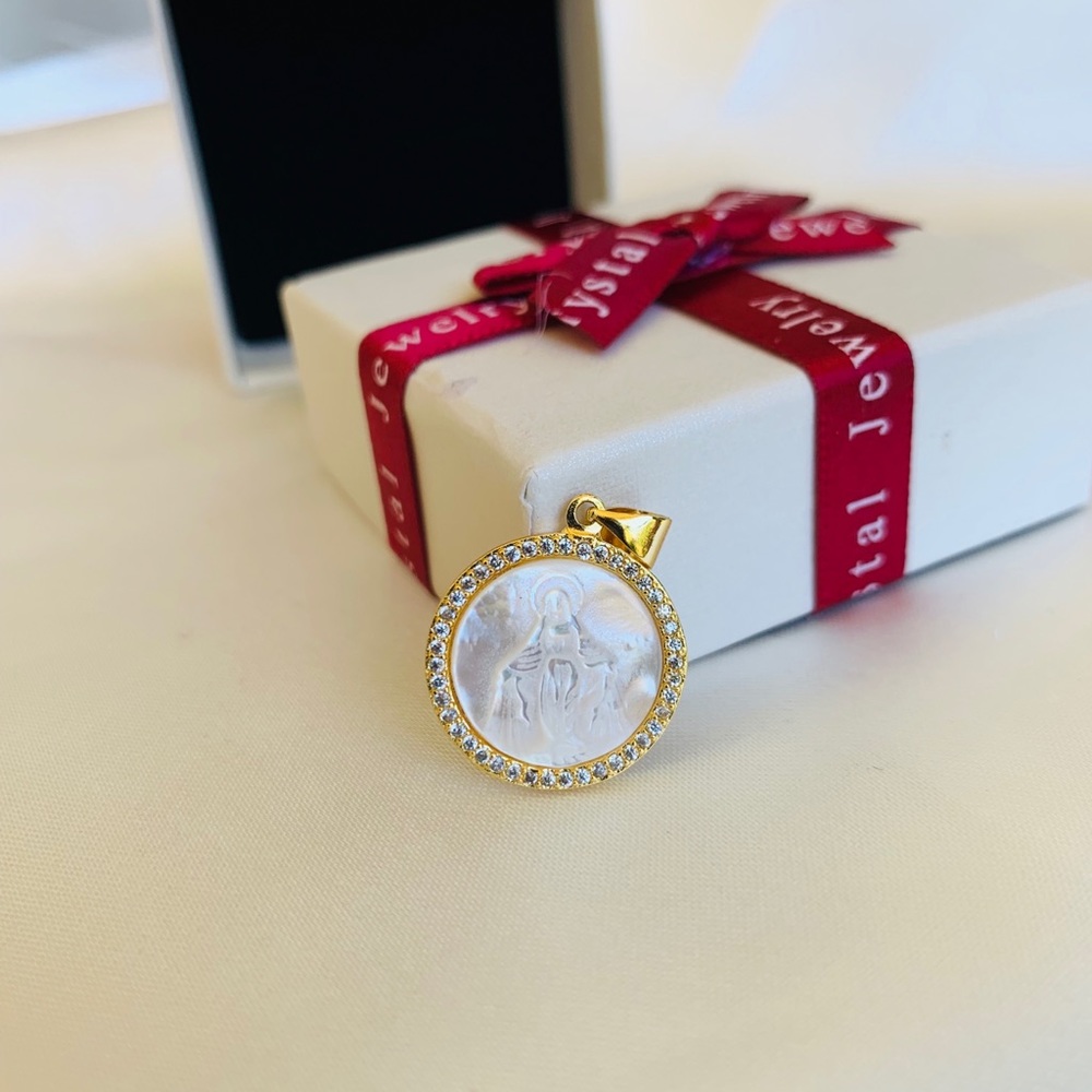 Gold Plated Virgin Mary Pendant